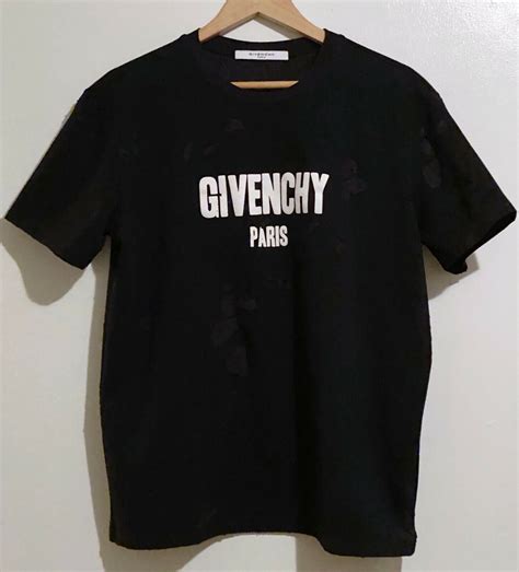 givenchy star t-shirt black|givenchy distressed t shirt.